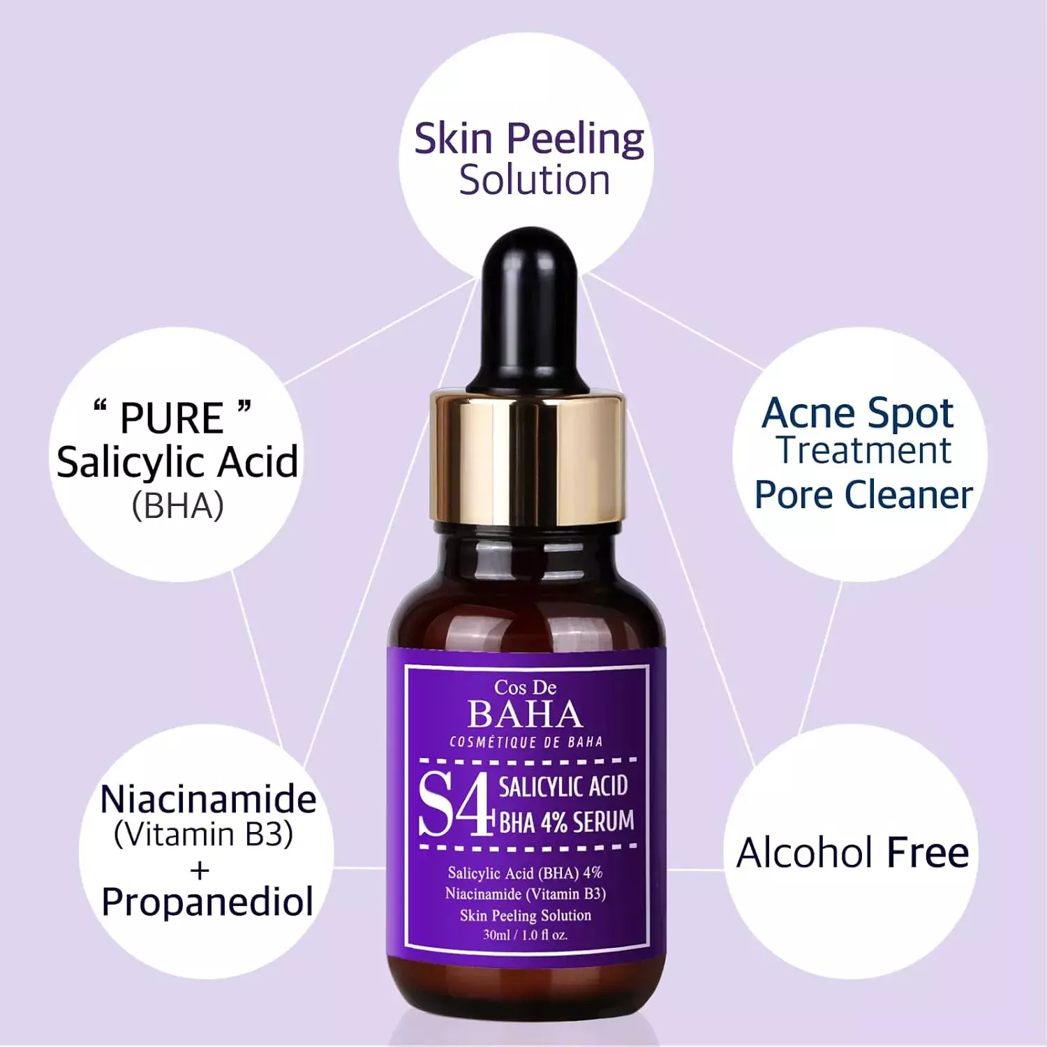 Cos De BAHA Salicylic Acid 4% Serum (30ml)