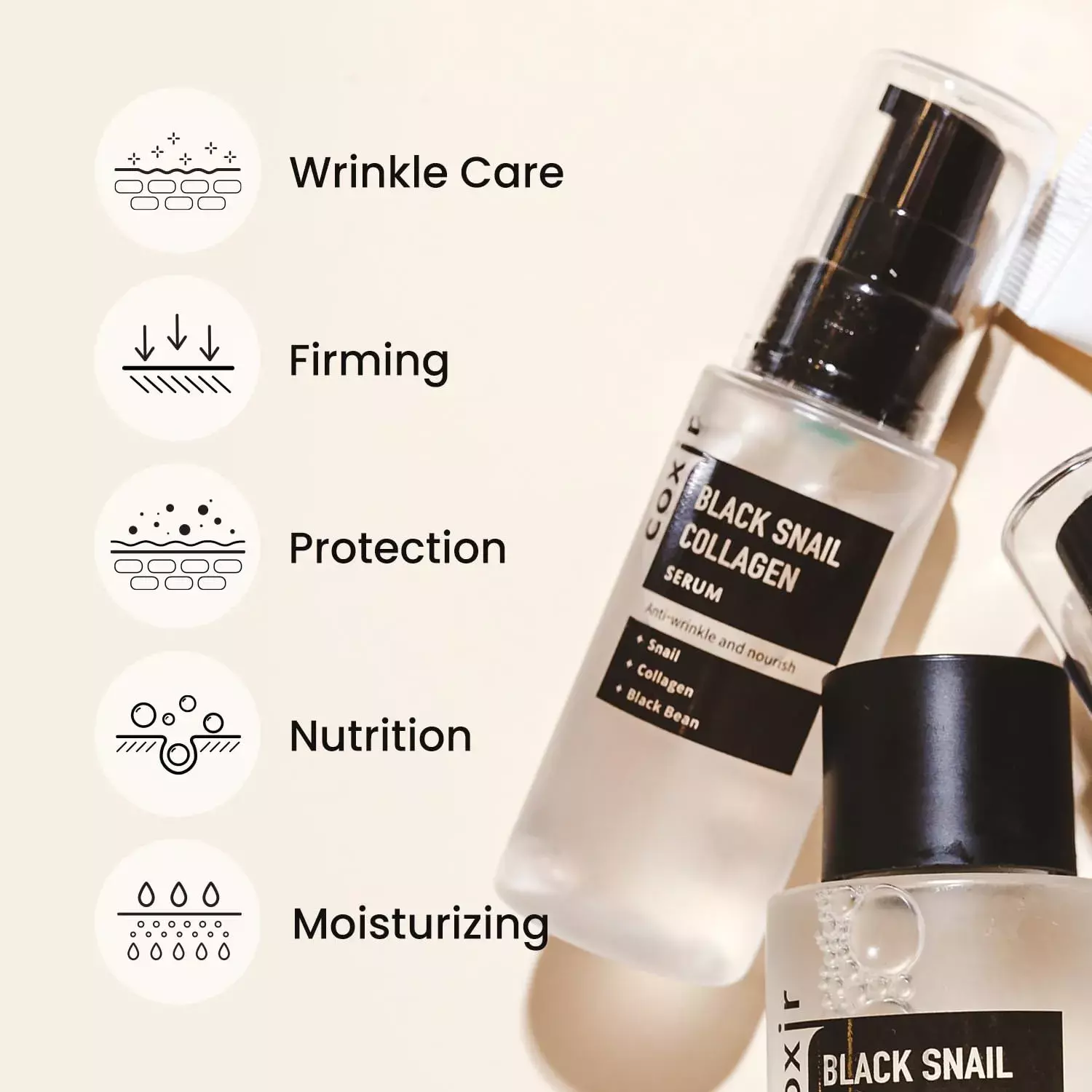 Coxir Black Snail Collagen Serum 50ml