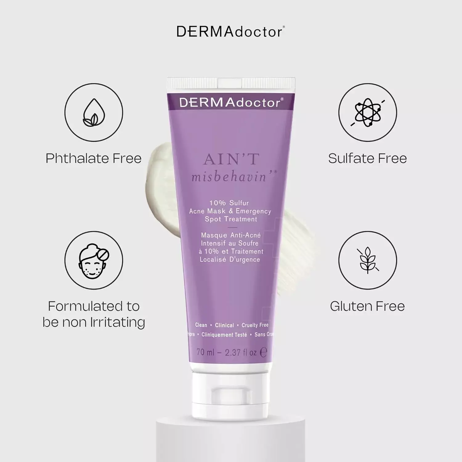 DERMADOCTOR Ain't Misbehavin intensive 10% Sulfur Acne Mask