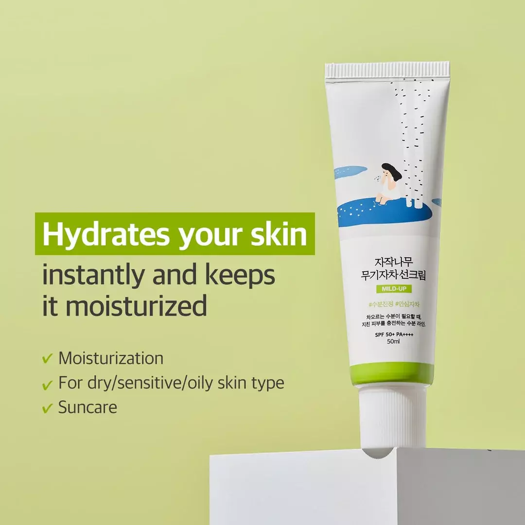 Round Lab Birch Moisturizing Mild-Up Sunscreen (50ml)