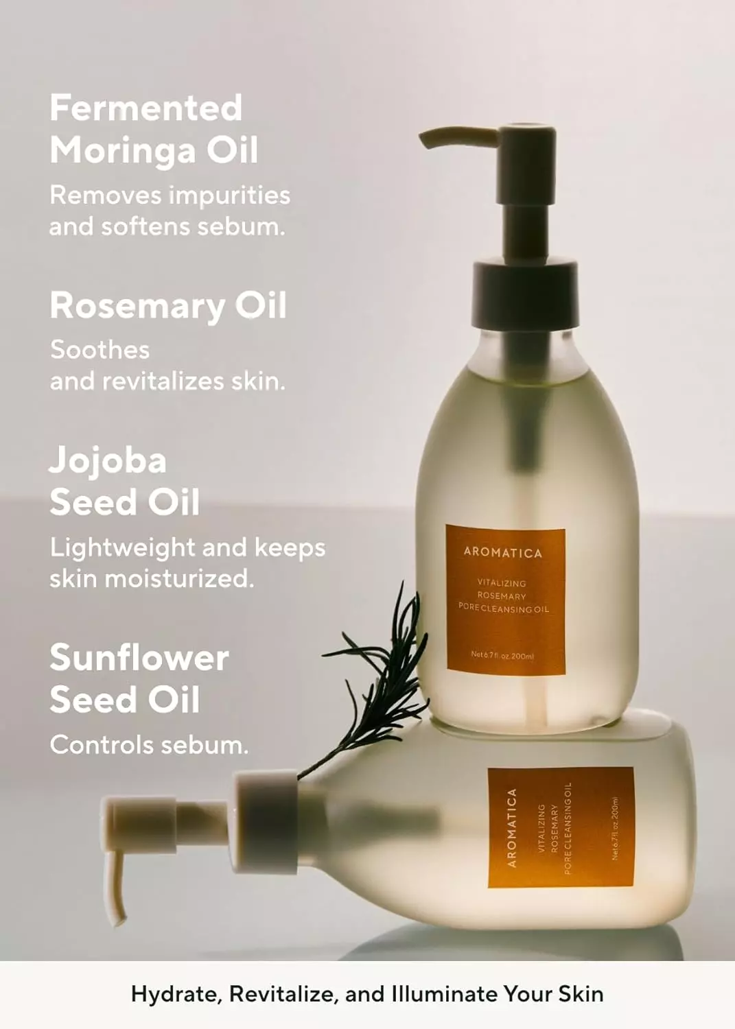 Aromatica Vitalizing Rosemary Pore Cleansing Oil (200ml)