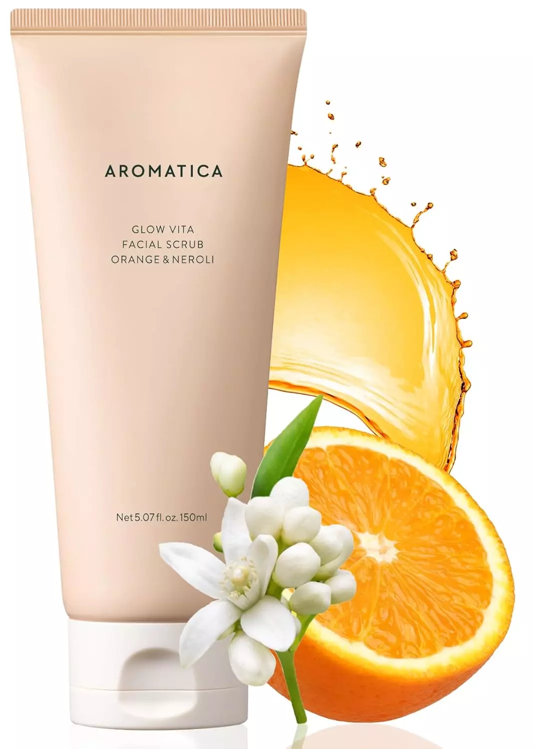 Aromatica Glow Vita Facial Scrub Orange & Neroli 150ml