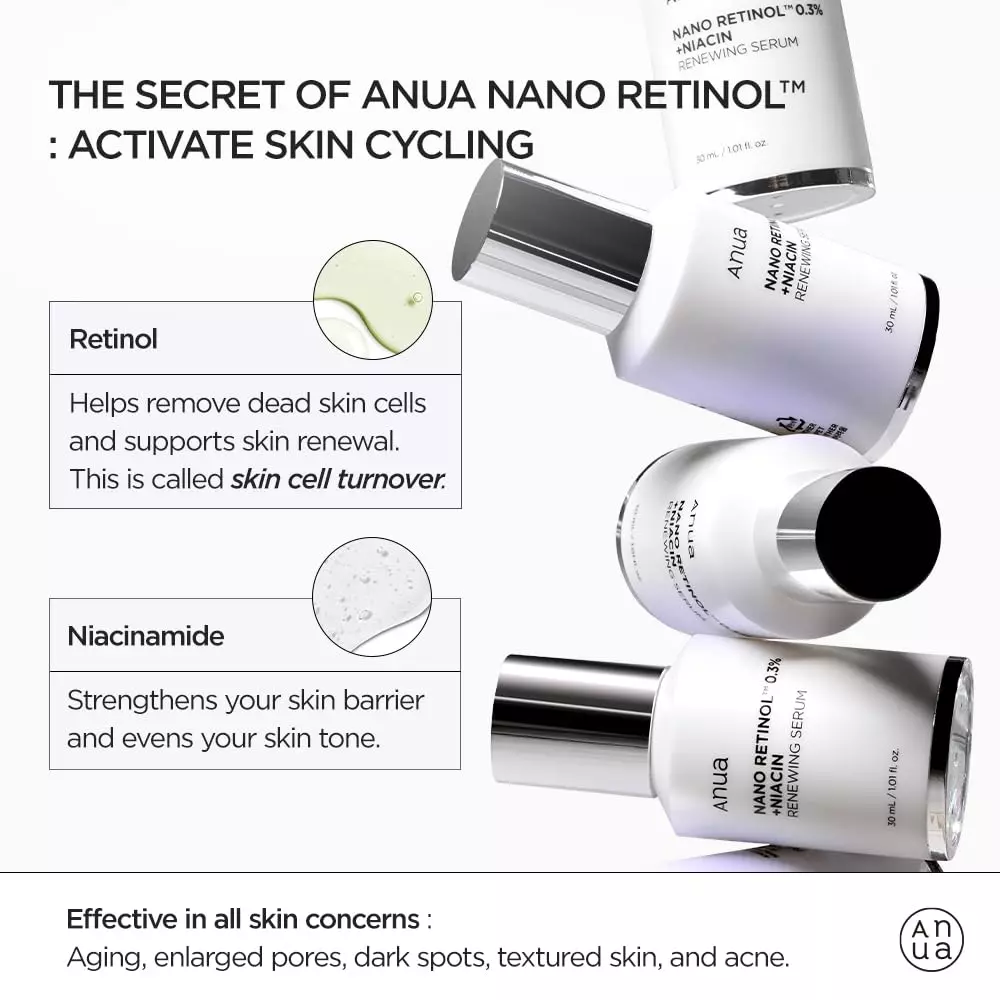 Anua Nano Retinol 0.3 + Niacin Renewing Serum