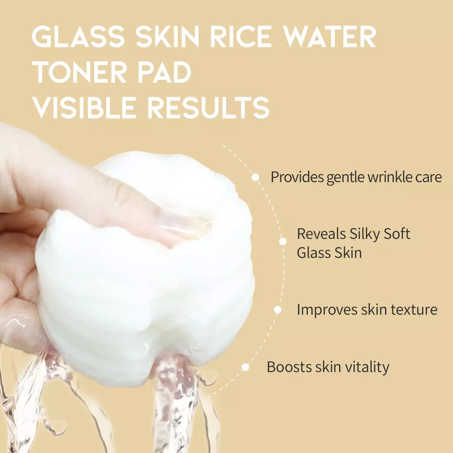 OOTD Glass Skin Rice Water Toner Pad (120ml)