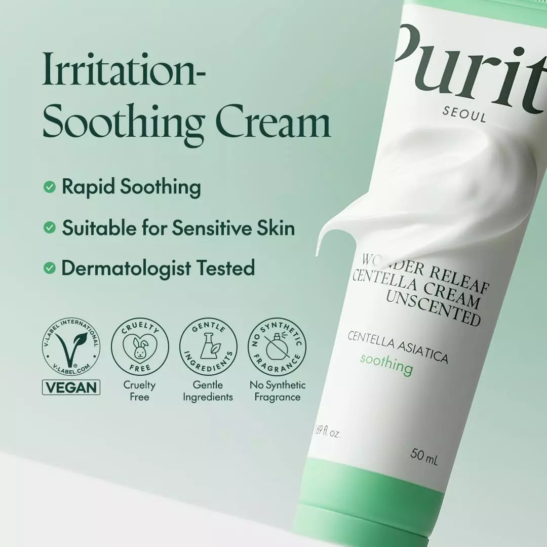 Purito Wonder Releaf Centella Cream Unscented (50ml)