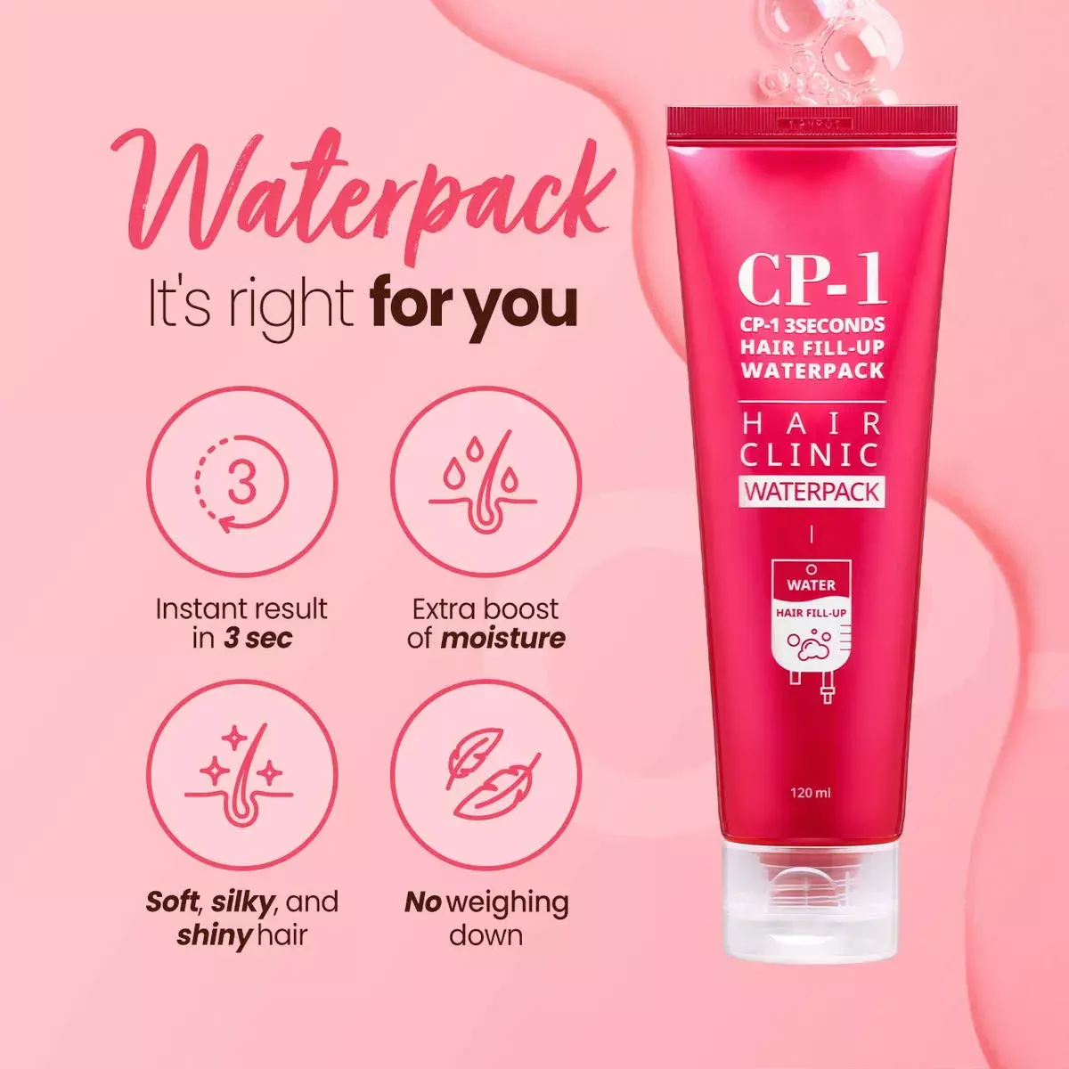 CP-1 3Seconds Hair Fill-up Waterpack (120ml)