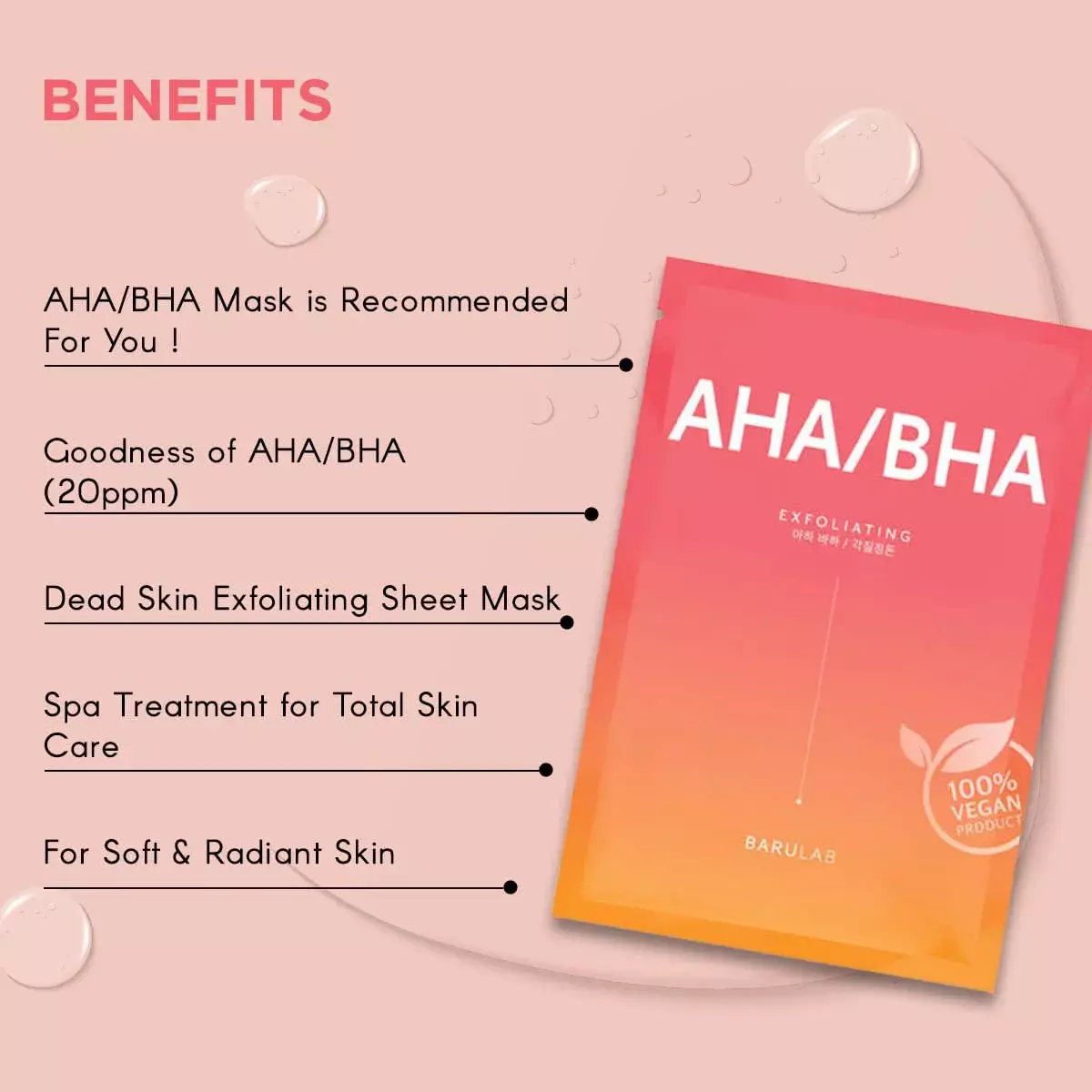 Barulab The Clean Vegan Mask - AHA/BHA (23g)