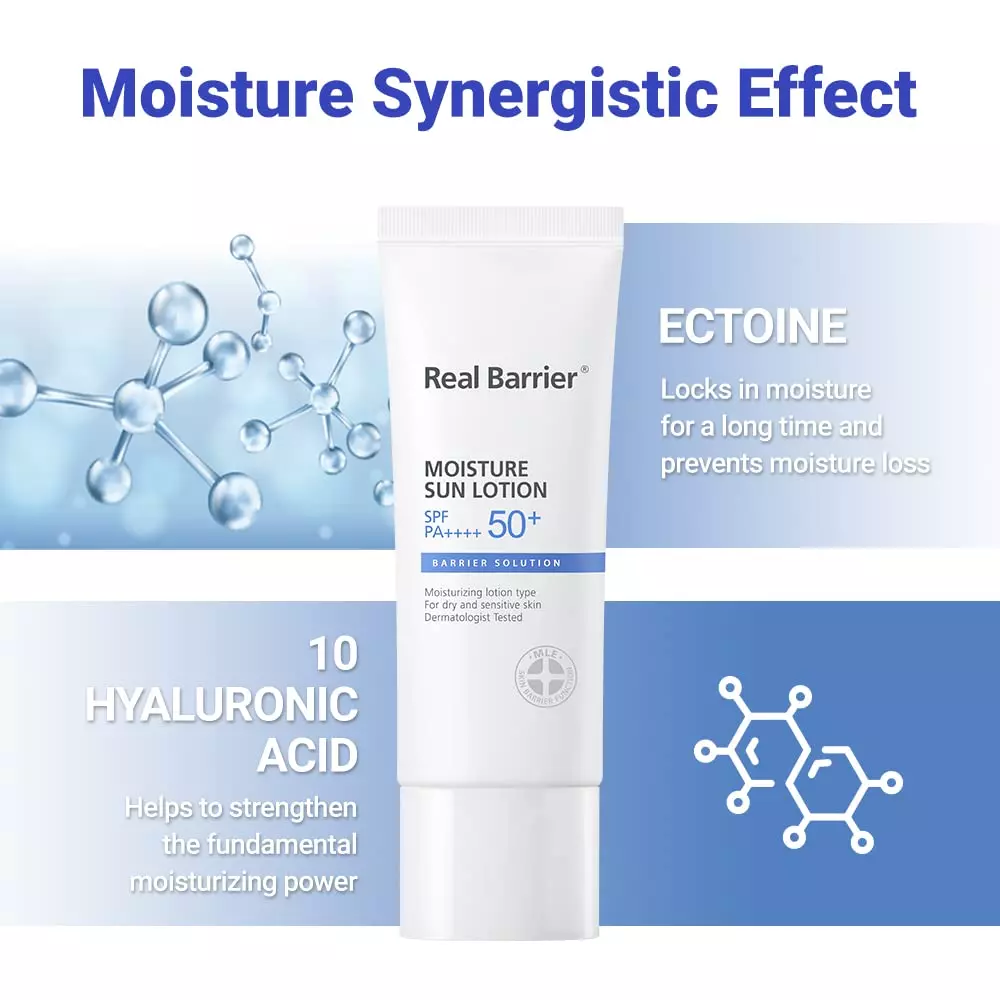 Real barrier moisture lotion SPF 50+ PA++++ (40ml)
