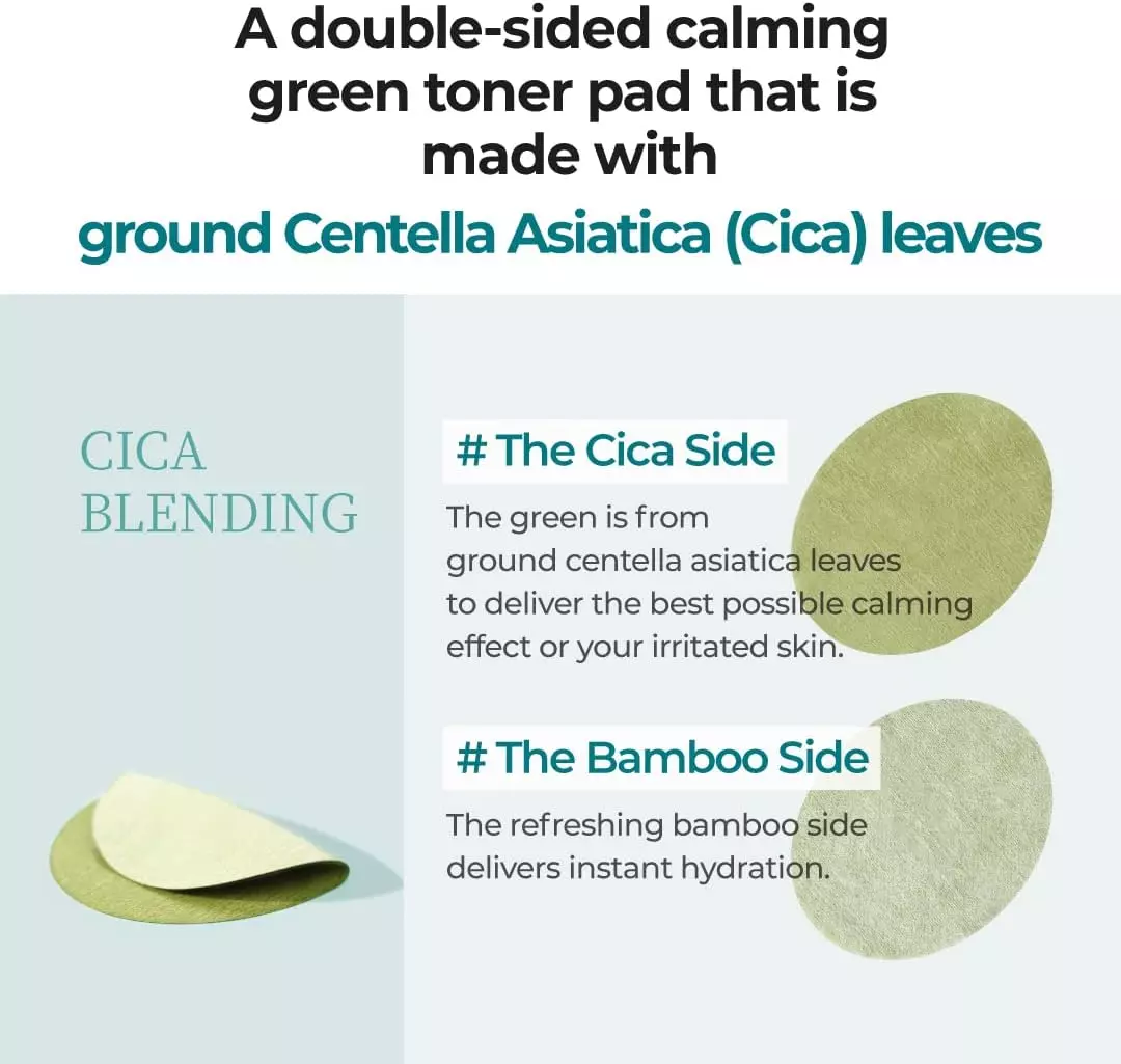 Numbuzin Centella Re-Leaf Green Toner Pad