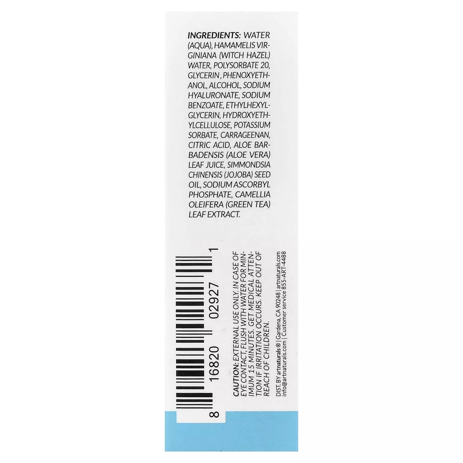 Artnaturals Hyaluronic Acid Serum 10ml