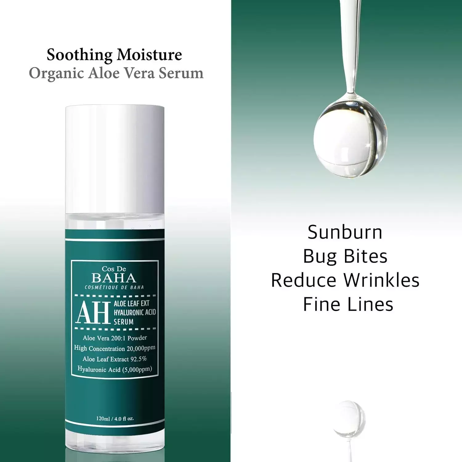 Cos De Baha Aloe Vera Nourishing Facial Serum (120ml)