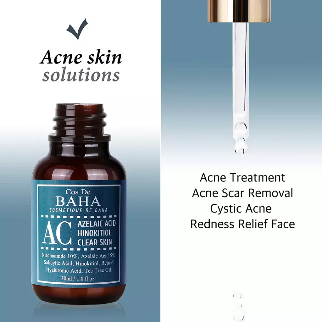 Cos De BAHA Alcohol Free Acne Treatment Intensive Facial Serum (30ml)