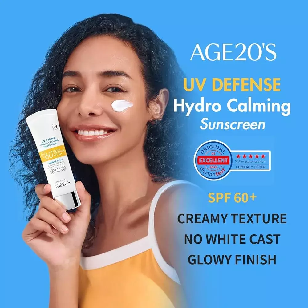 Age20's UV Defense Hydro Calming Sunscreen SPF 60+