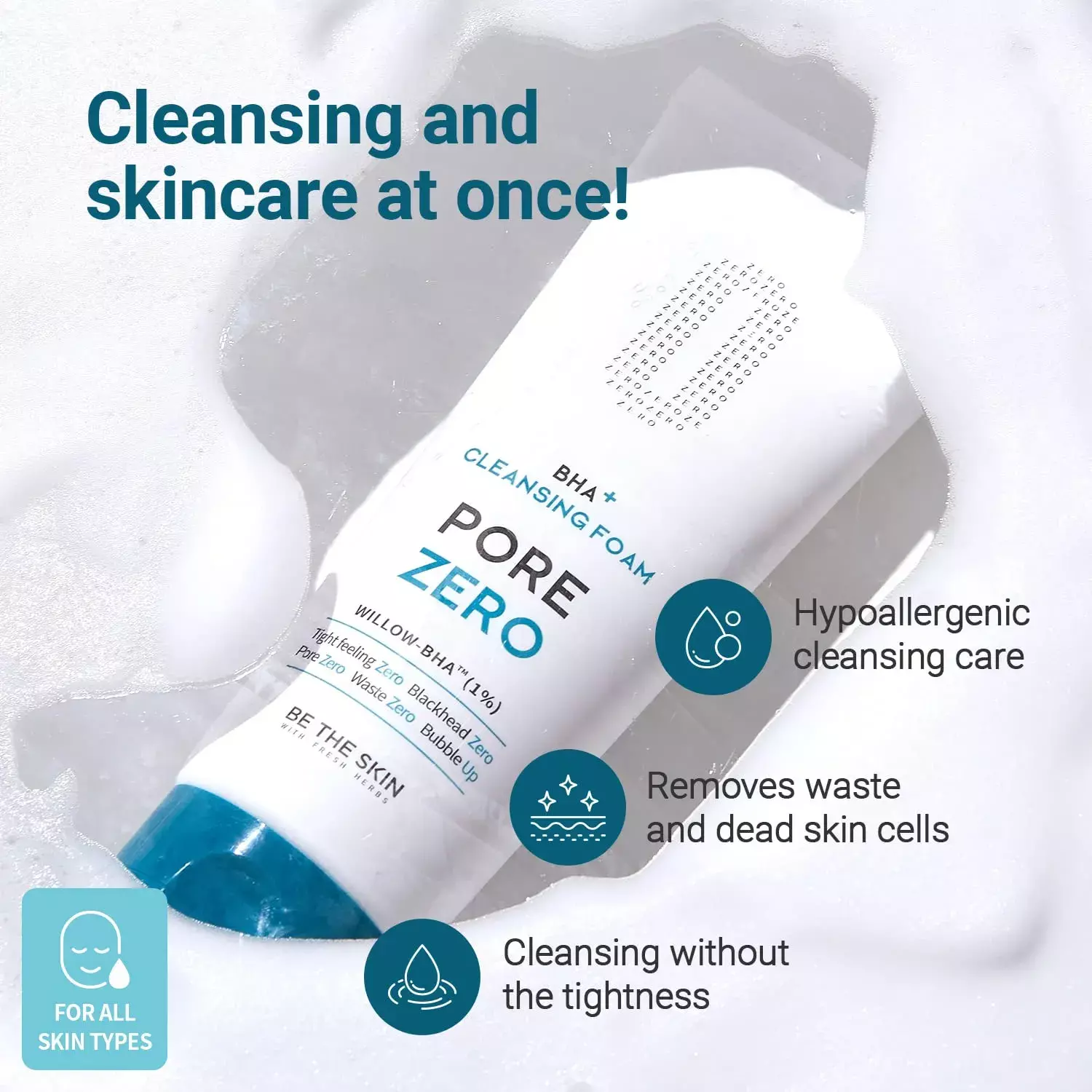 Be The Skin BHA+ PORE ZERO Cleansing Foam (150g)