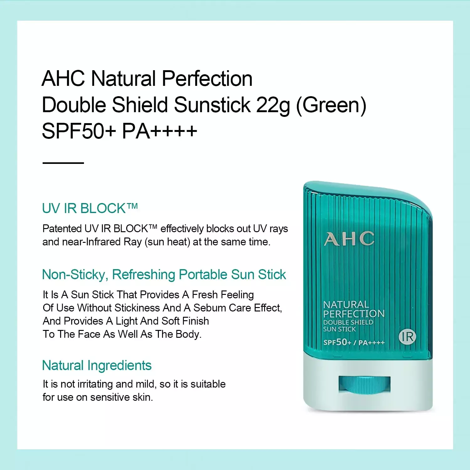 AHC Natural Perfection Double Shield Sun Stick