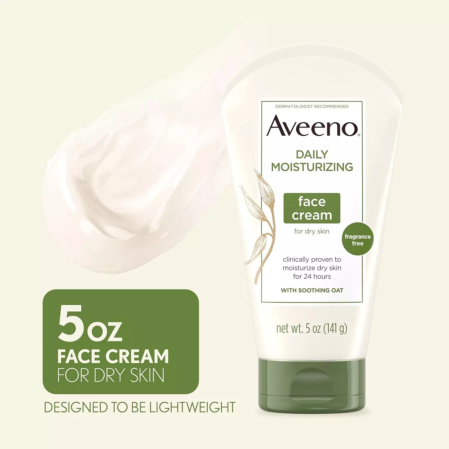 Aveeno Daily Moisturizing Face Cream For Dry Skin (141g)