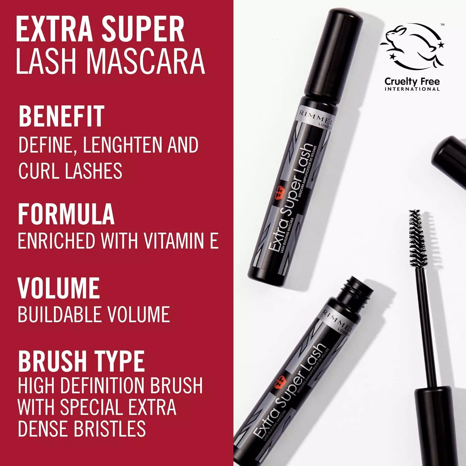 Rimmel London Extra Super Lash Mascara - 102 Brown Black (8ml)