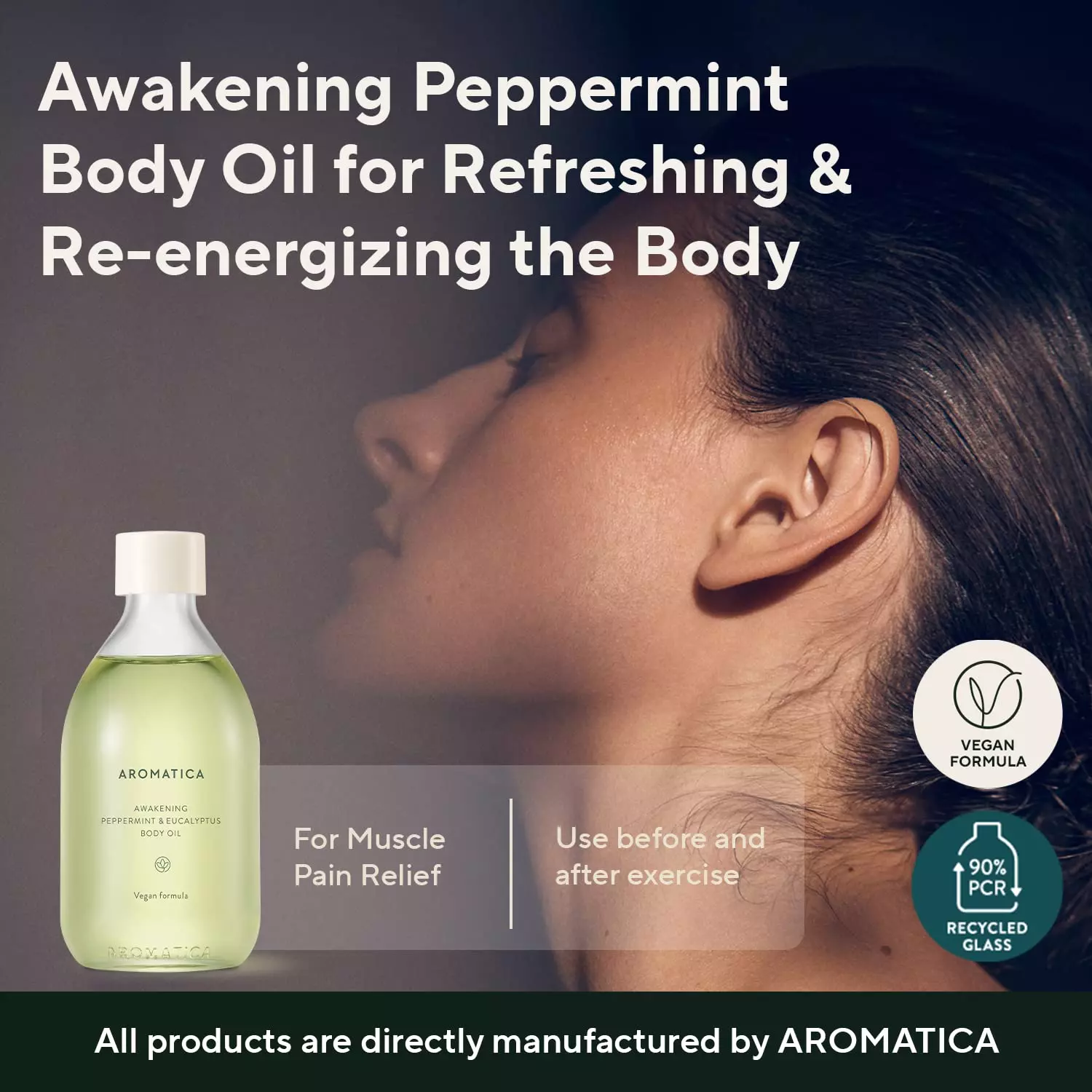 Aromatica Awakening Body Oil Peppermint & Eucalyptus 100ml