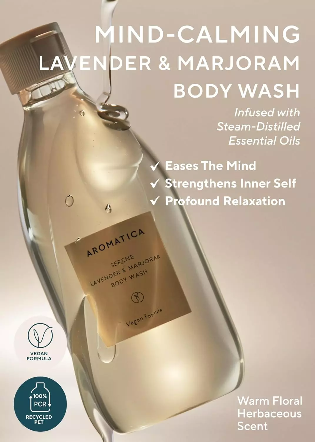 Aromatica Serene Body Wash Lavender & Marjoram (500ML)
