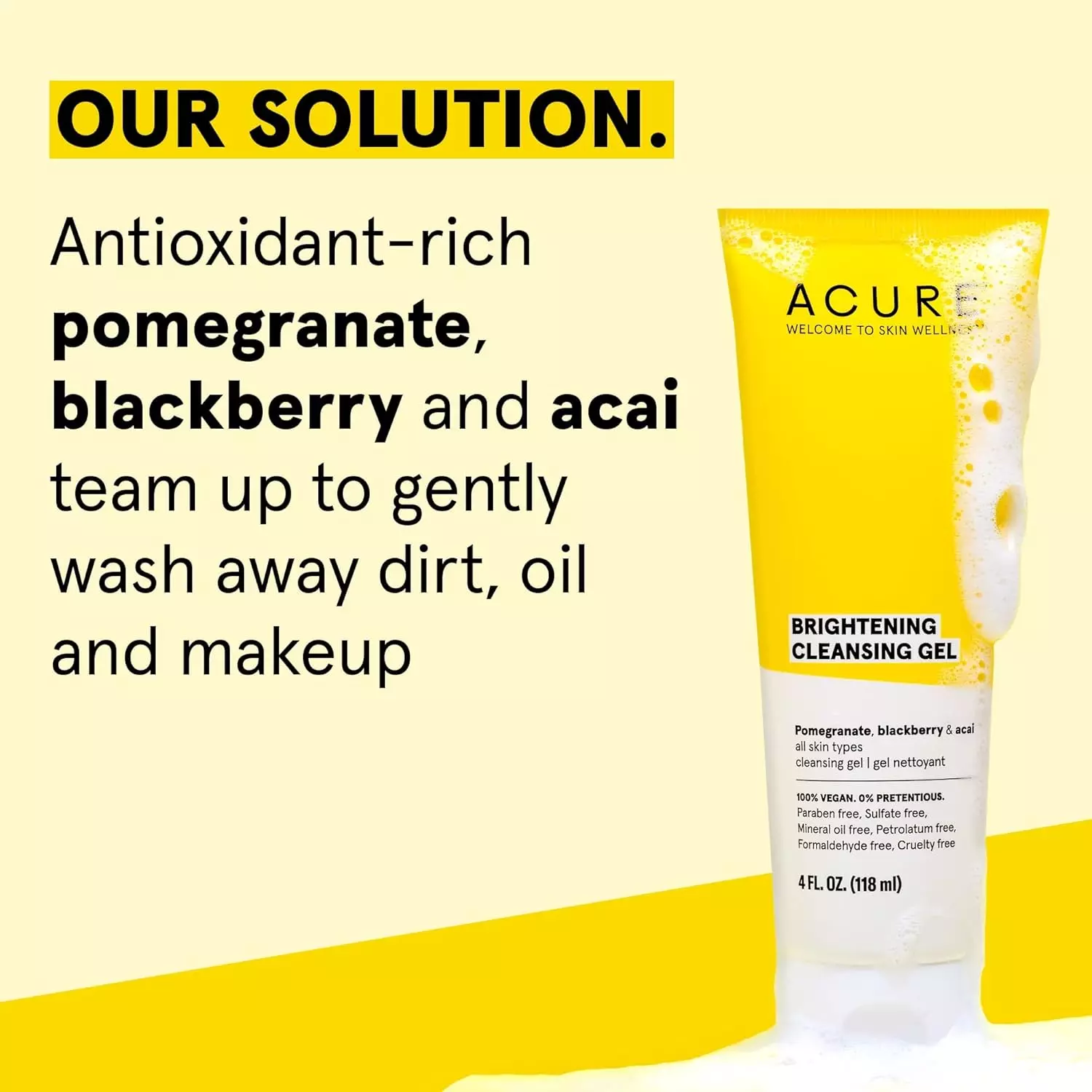 Acure Brightening Cleansing Gel