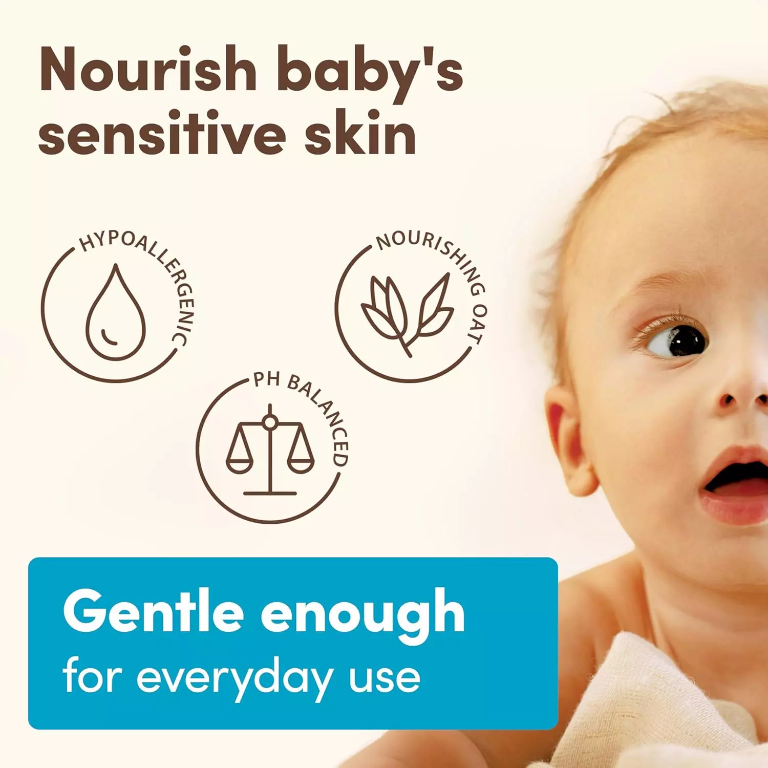 Aveeno Baby Daily Moisturizing Cream with Prebiotic Oat, Coconut Oil & Shea Butter (354ml)