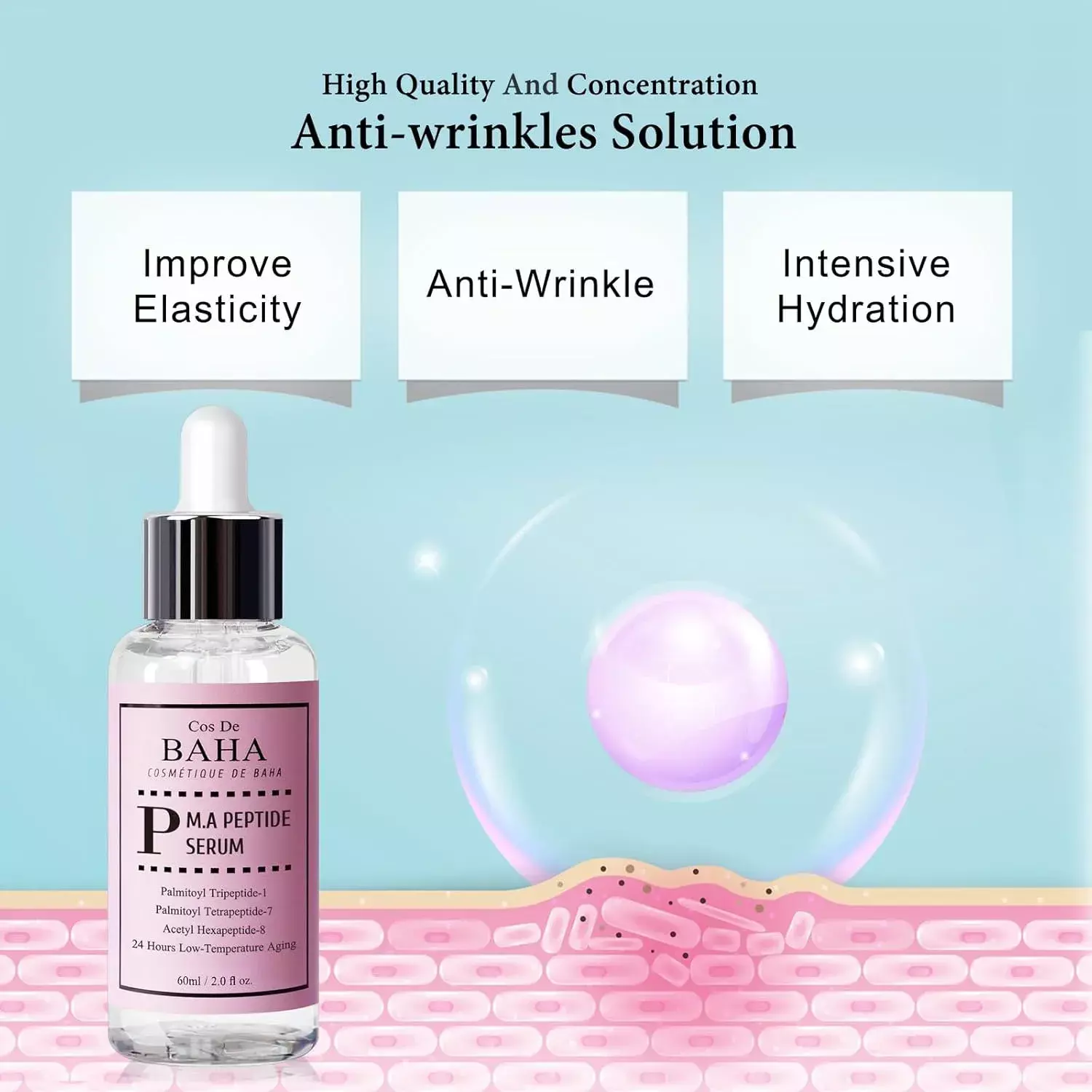 Cos De BAHA Peptide Serum (60ml)