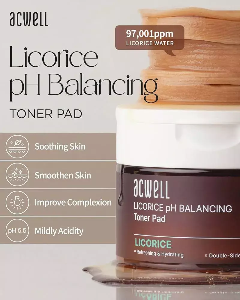 Acwell Licorice pH Balancing Toner Pad