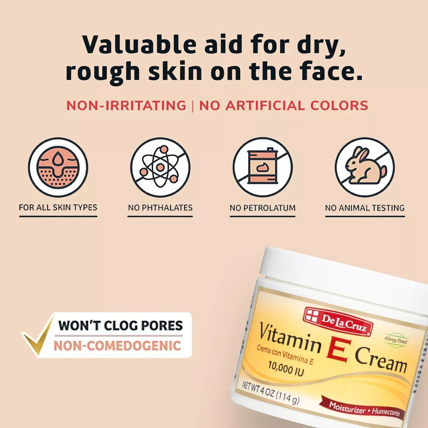 De La Cruz Vitamin E Cream 114g