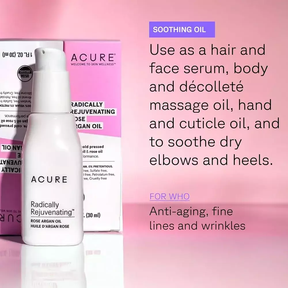 Acure Radically Rejuvenating Rose Argan Oil