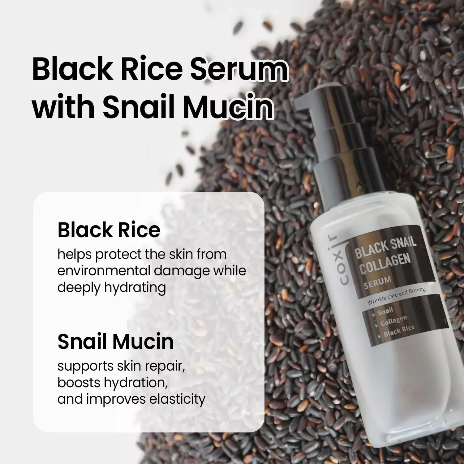 Coxir Black Snail Collagen Serum 50ml