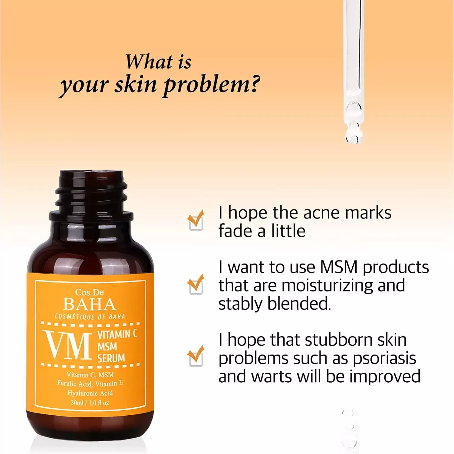 Cos De BAHA Vitamin C MSM Serum (30ml)
