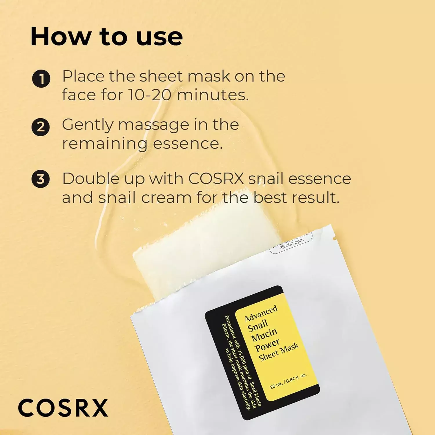 Cosrx Advanced Snail Mucin Power Sheet Mask (25ml)