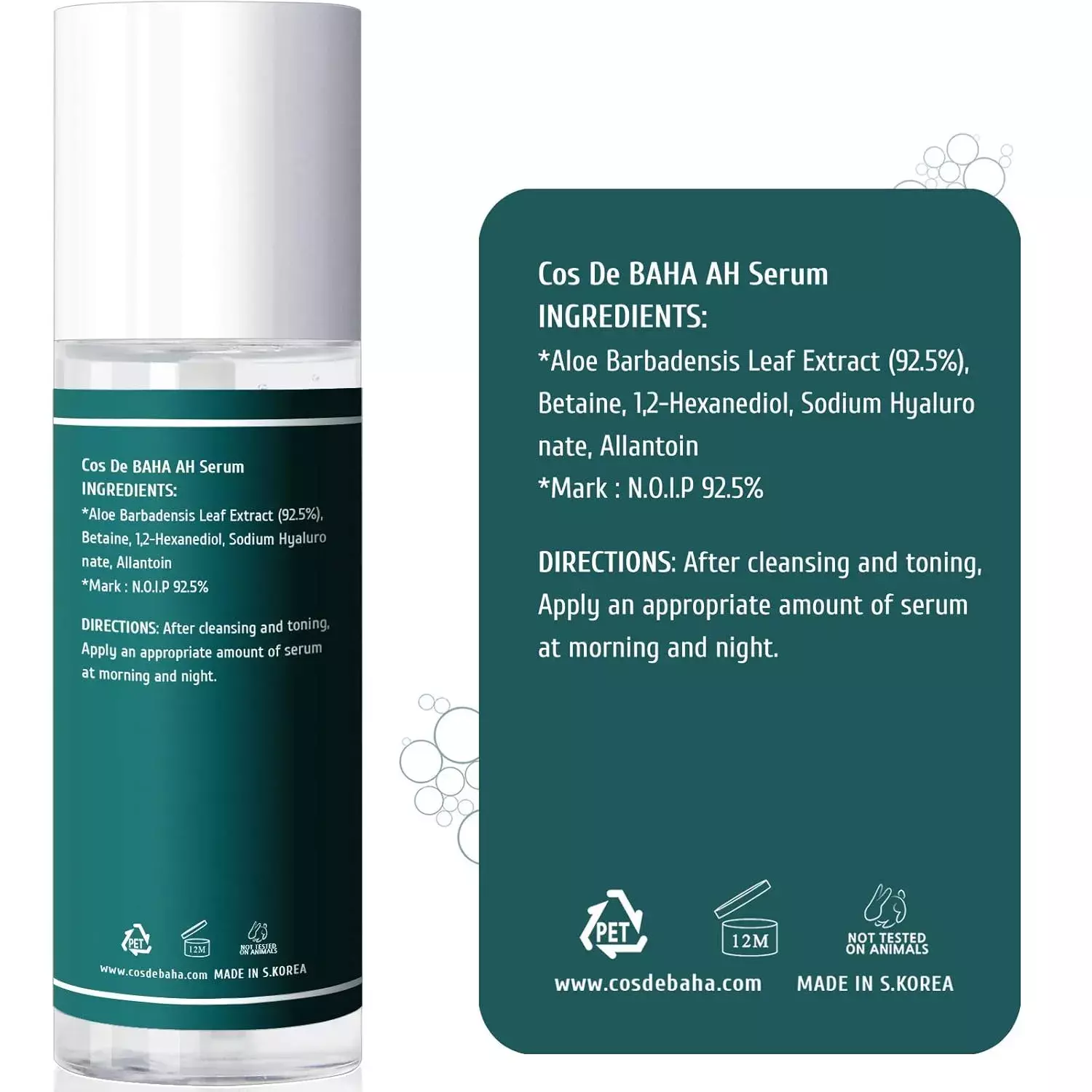 Cos De Baha Aloe Vera Nourishing Facial Serum (120ml)