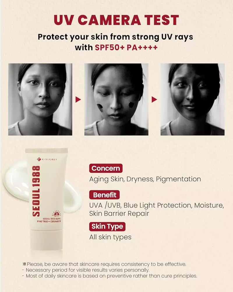 K-SECRET SEOUL 1988 Sun : Pine Tree + Ceramide 50ml