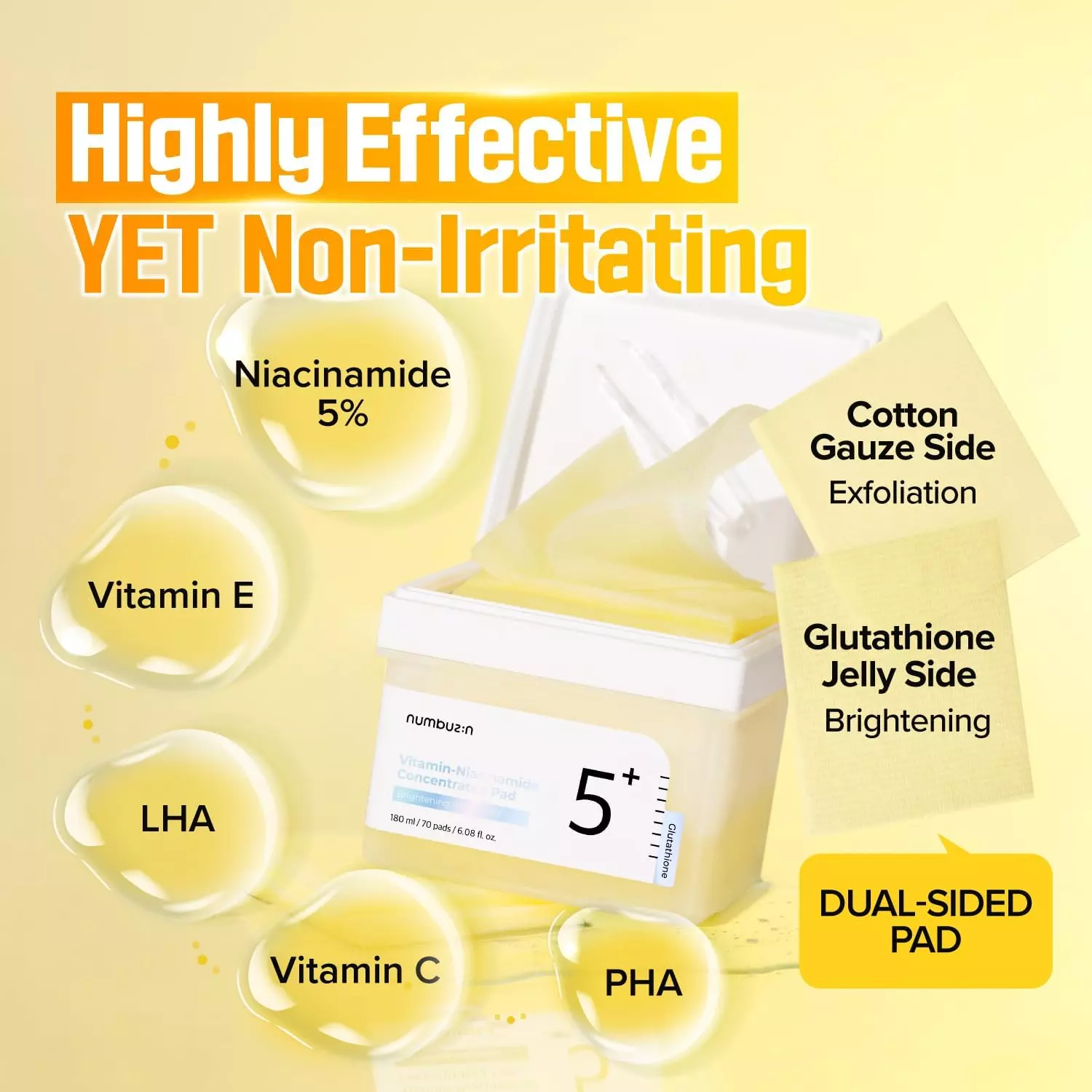 Numbuzin No.5 Vitamin-Niacinamide Concentrated Pad