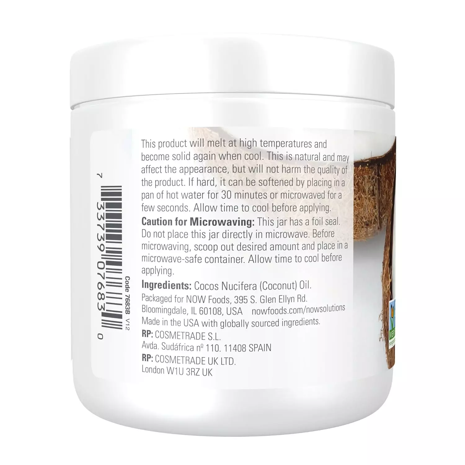 Now Foods Coconut Oil 207ml