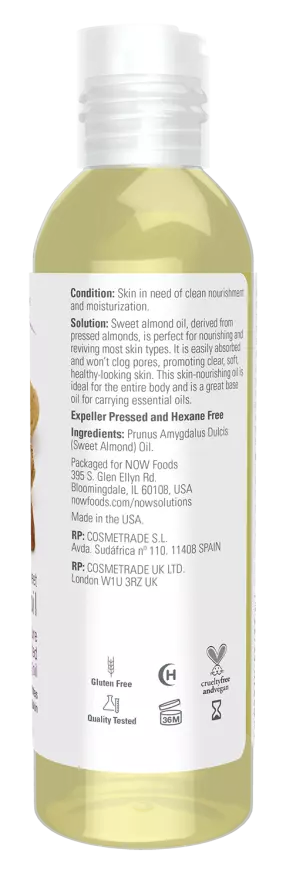 Now Foods Sweet Almond Oil 118ml