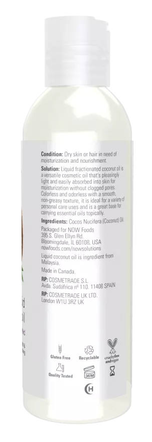 Now Foods Liquid Coconut Oil 118ml
