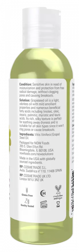 Now Foods Grapeseed Oil 118ml