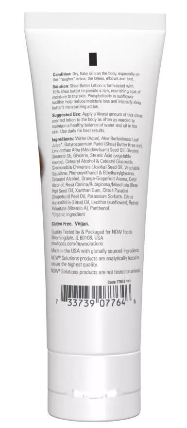 Now Foods Shea Butter Lotion Intense Moisture (118ml)