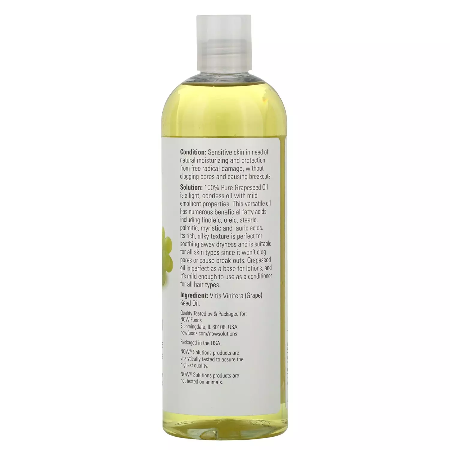 Now Foods Grapeseed Oil 473ml