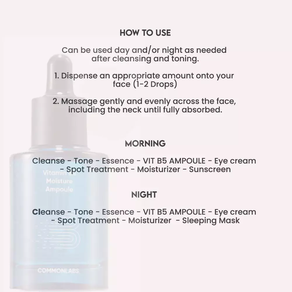 Commonlabs Vitamin B5 Moisture Ampoule (30ml)