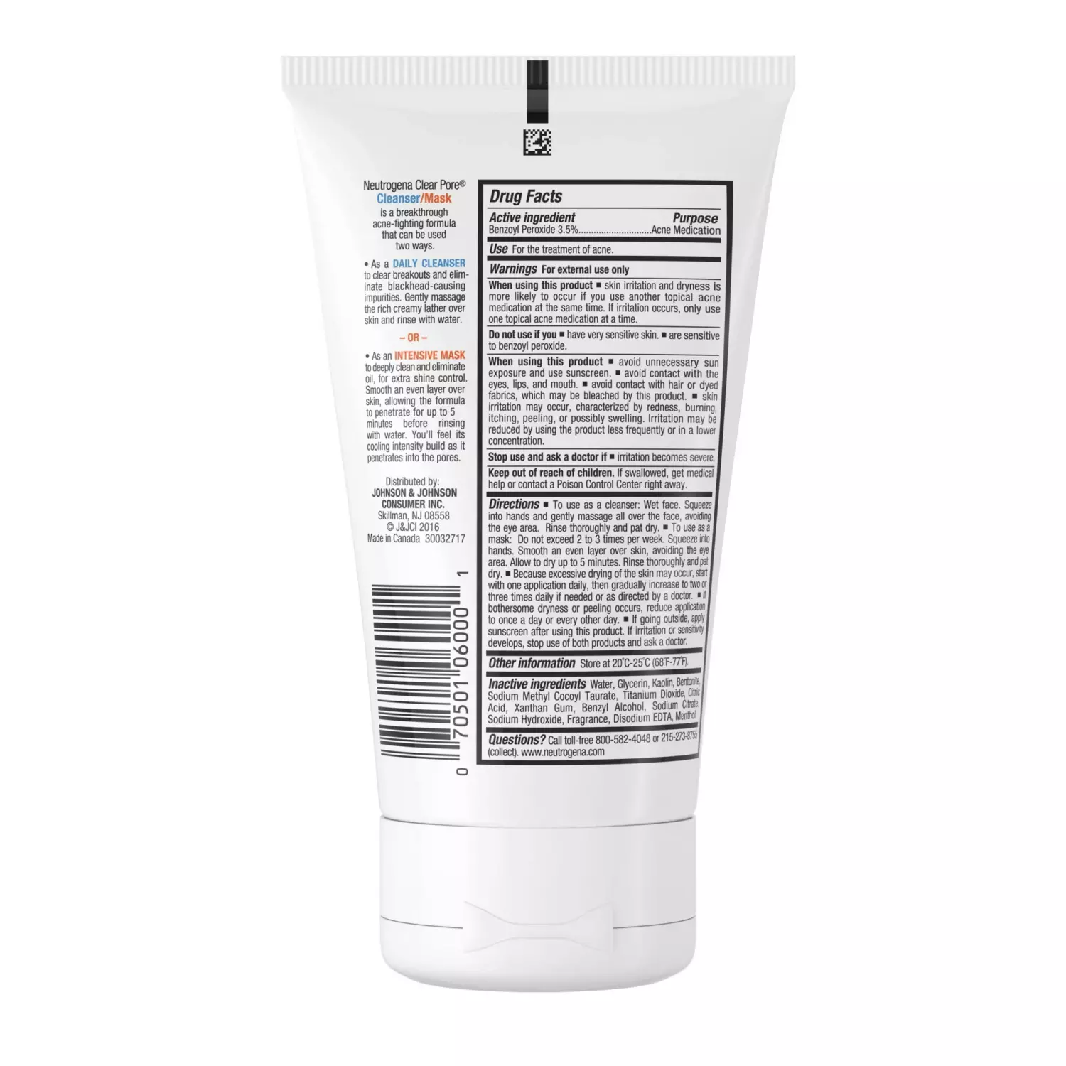 Neutrogena Clear Pore Cleanser/Mask