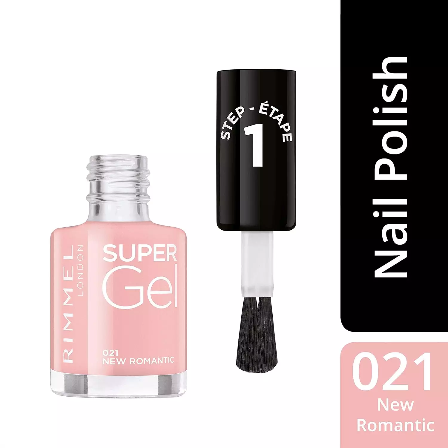 Rimmel London Super Gel Nail Polish - 021 New Romantic (12ml)