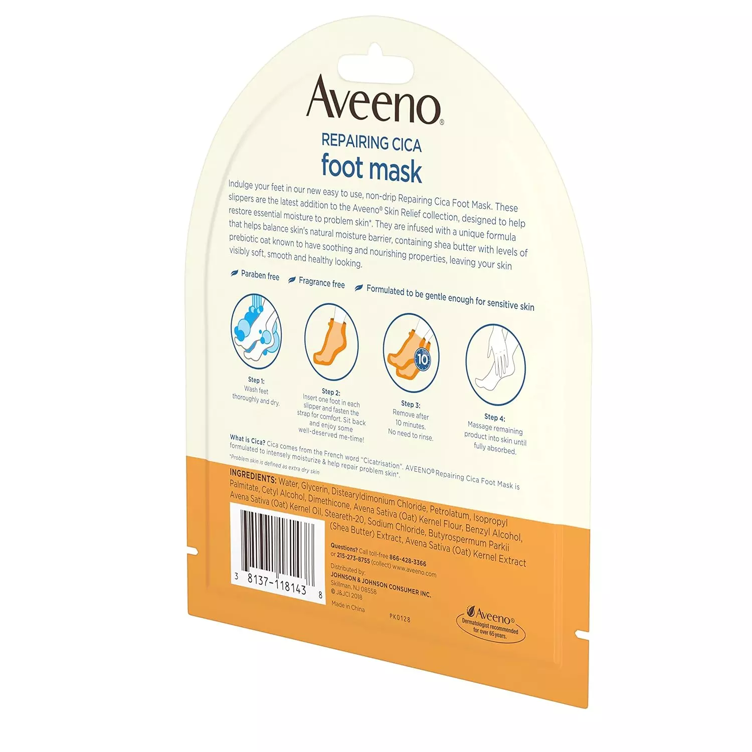 Aveeno Repairing Cica Foot Mask