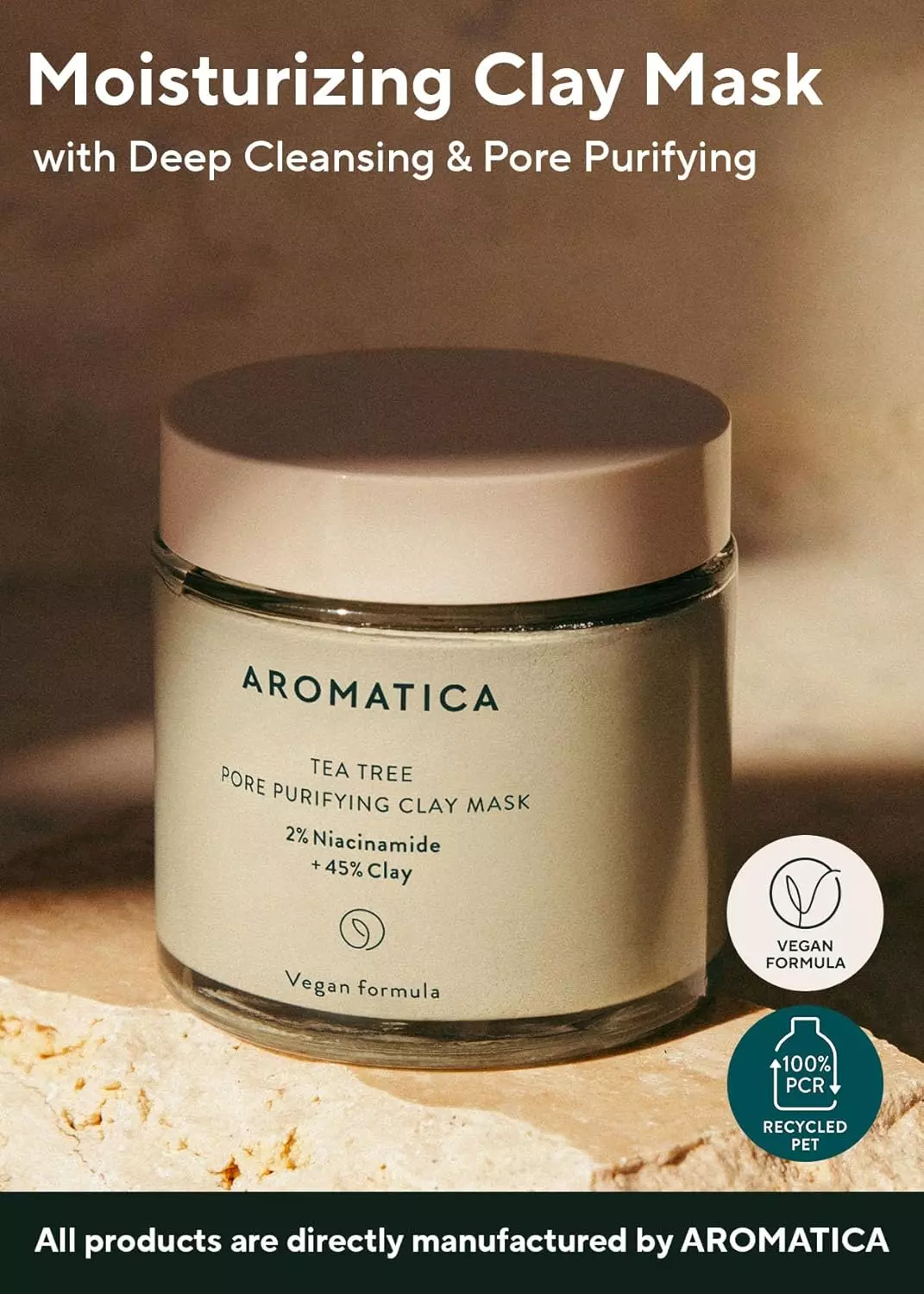Aromatica Tea Tree Pore Purifying Clay Mask (120g)