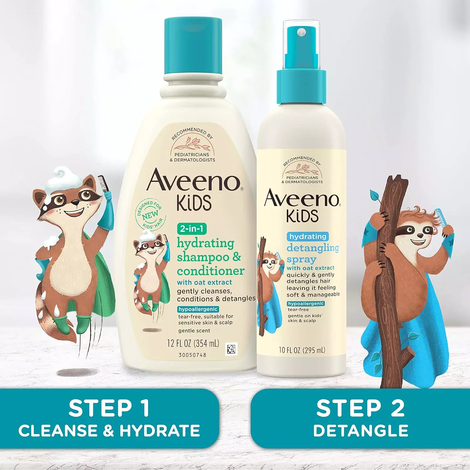 Aveeno Kids 2-in-1 Hydrating Shampoo & Conditioner (354ml)