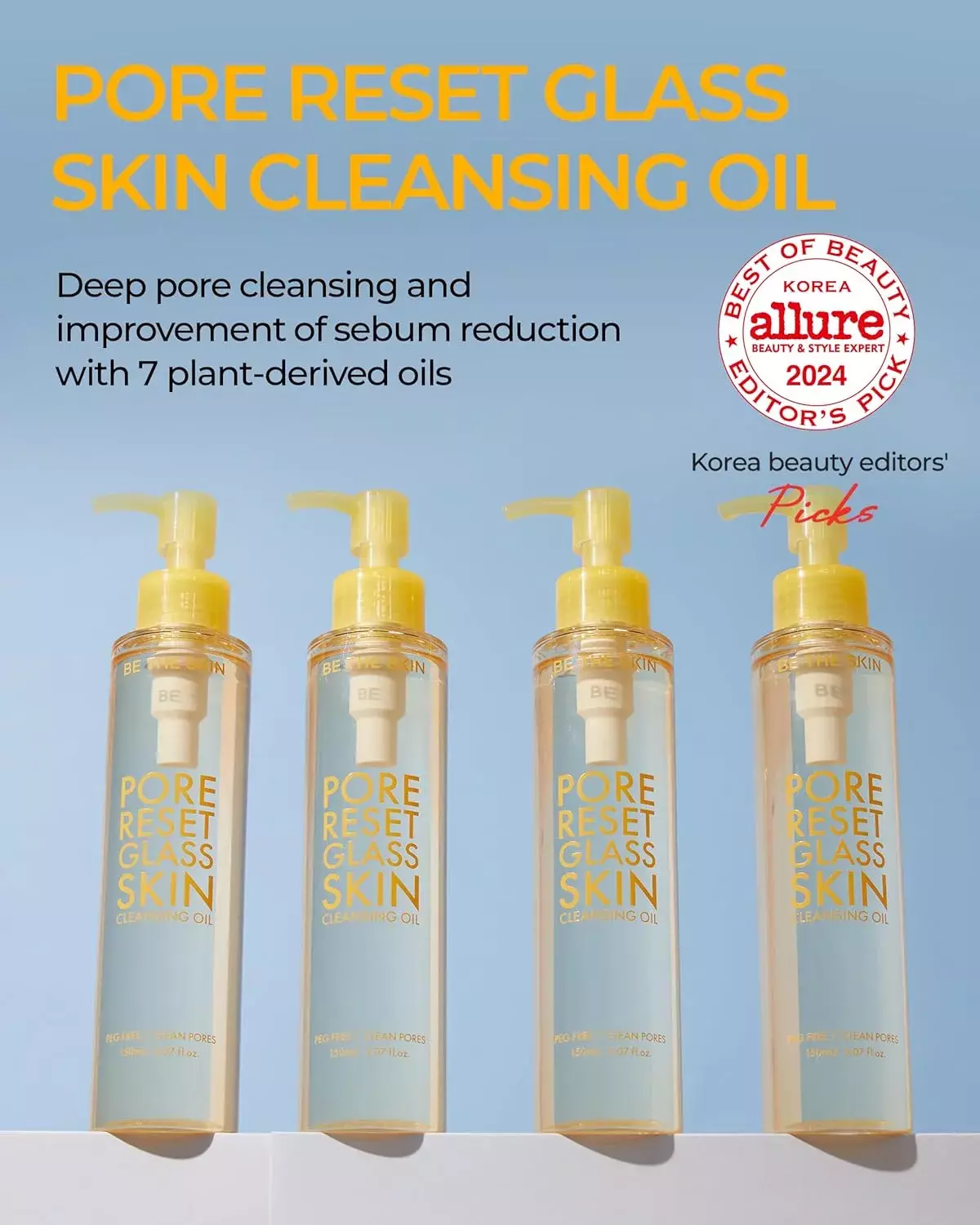 Be The Skin Pore Reset Glass Skin Cleansing Oil (150ml)
