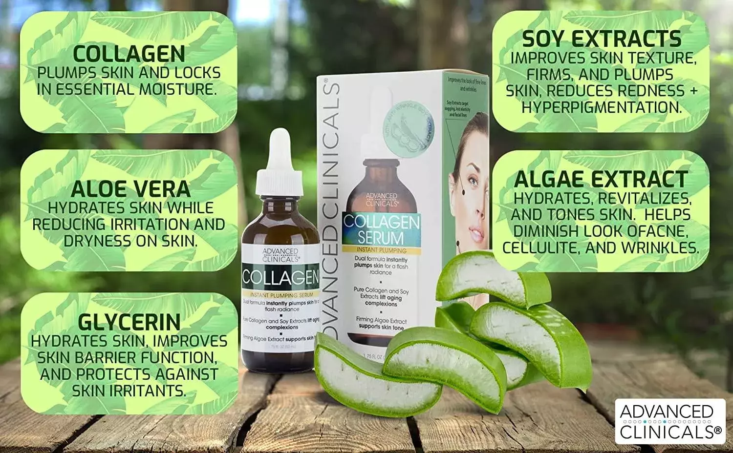 Advanced Clinicals Collagen Instant Plumping Serum