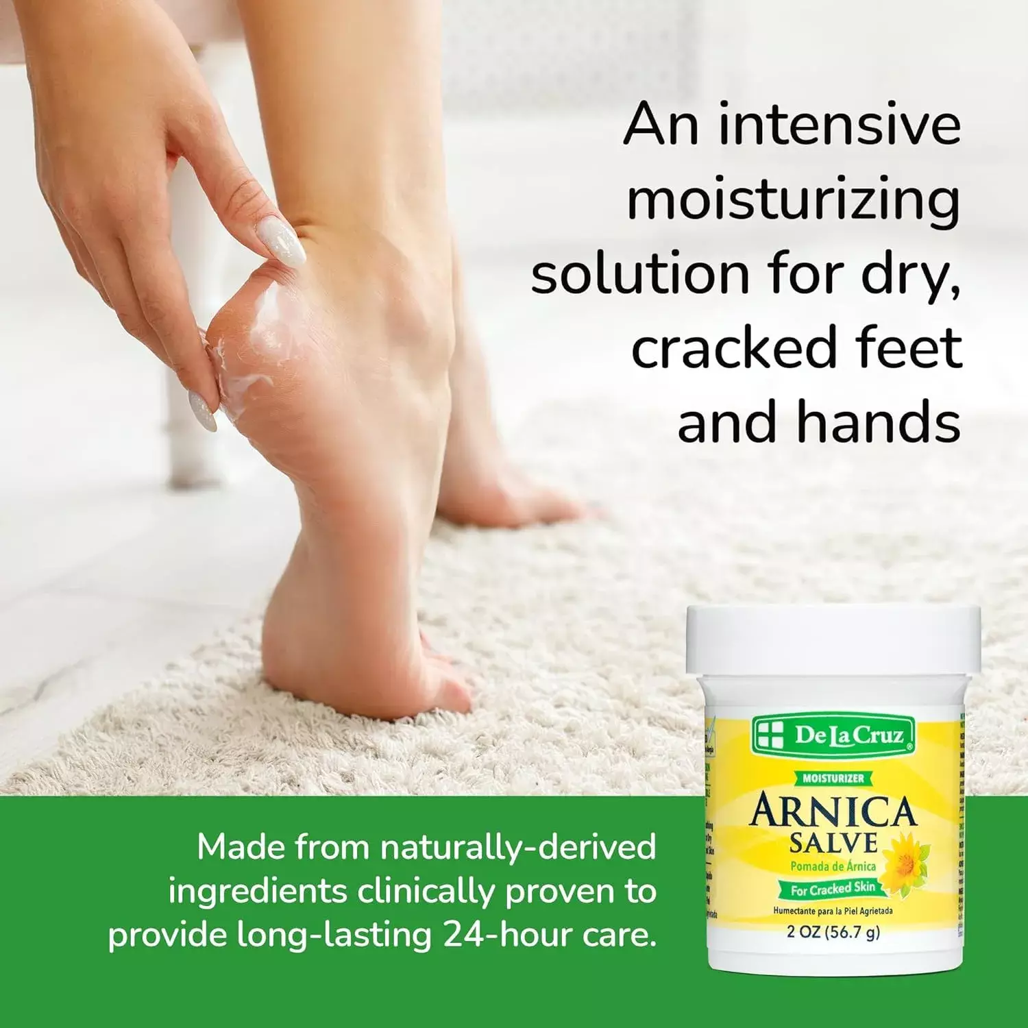 De La Cruz Arnica Salve for Cracked Skin 56g